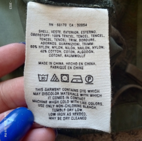 Anthropologie Hei Hei Women's Etta Layered Drawstring Anor Jacket Green Size XS - Picture 11 of 12